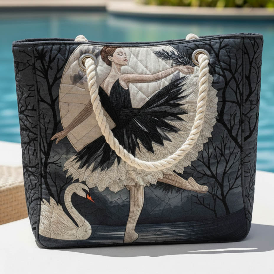 Elegant and Quilted Ballerina Beach Bag