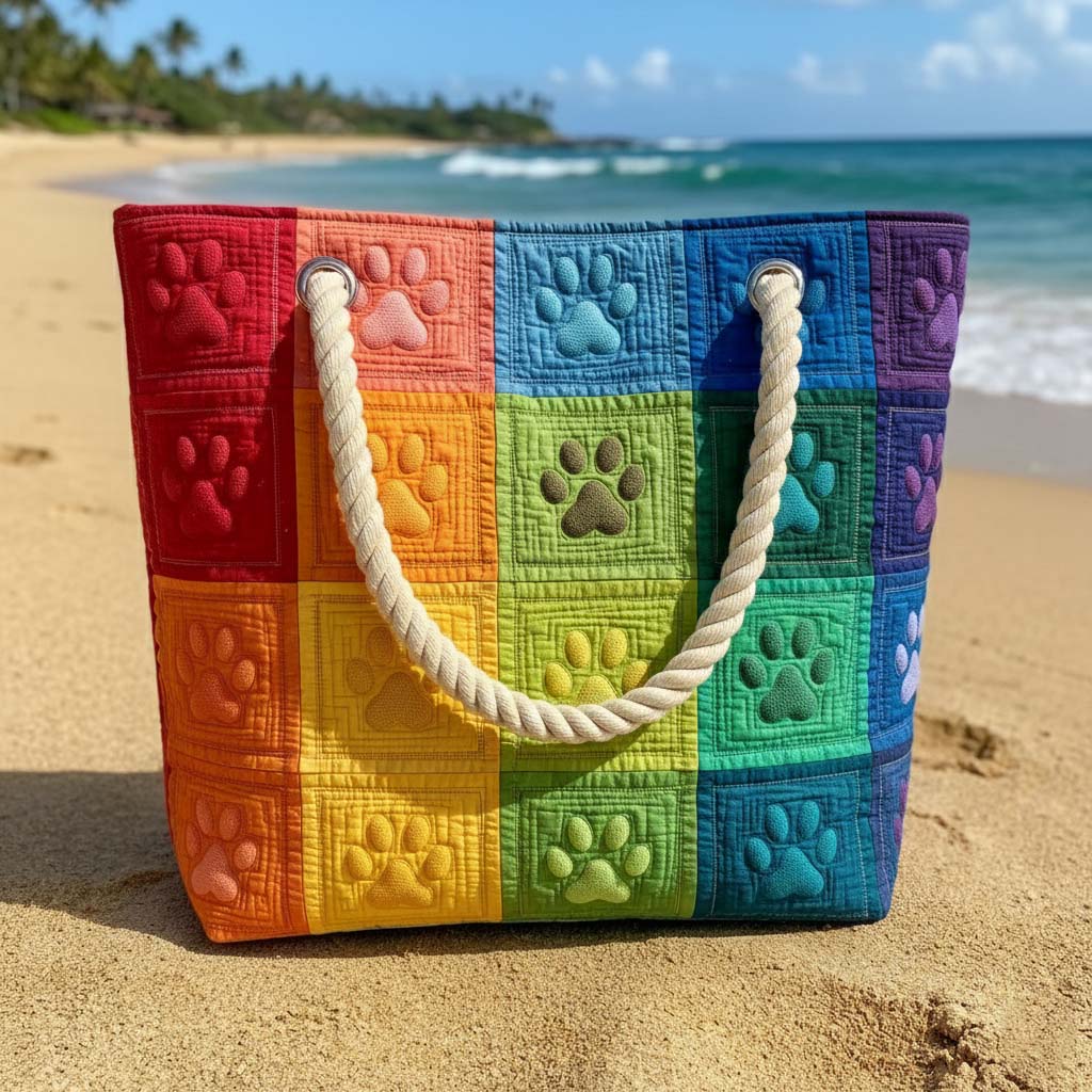 Padded Beach Bag Poot Patch