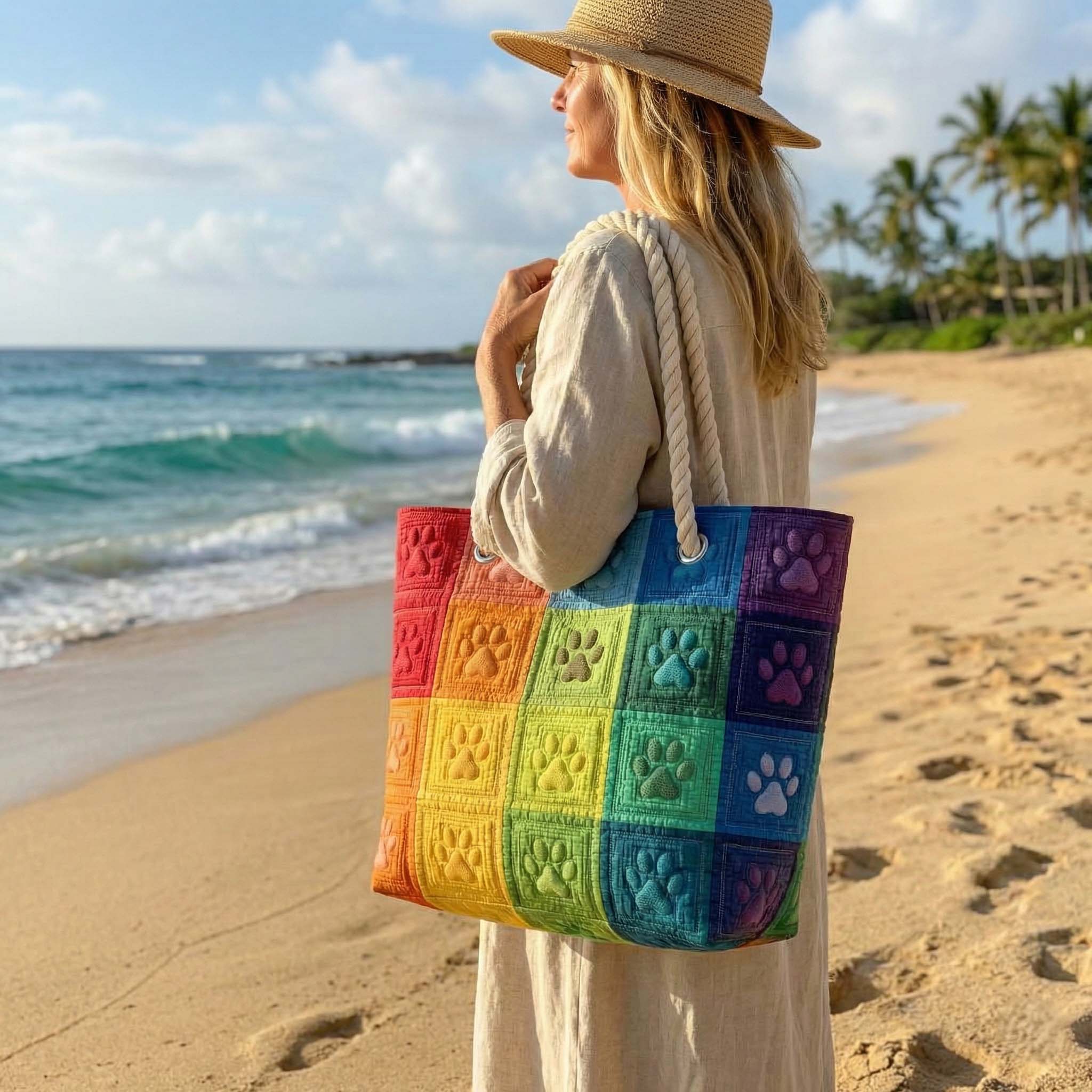 Padded Beach Bag Poot Patch